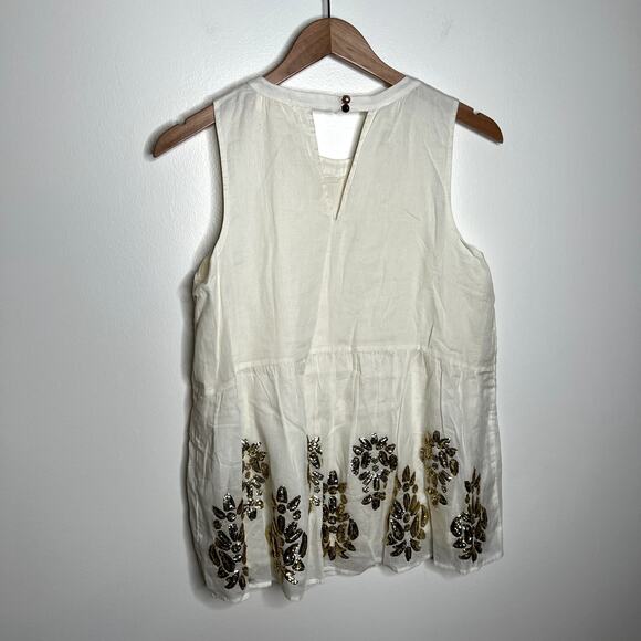 Anthropologie Maeve Simona Sequined Tank Blouse - Picture 5 of 5
